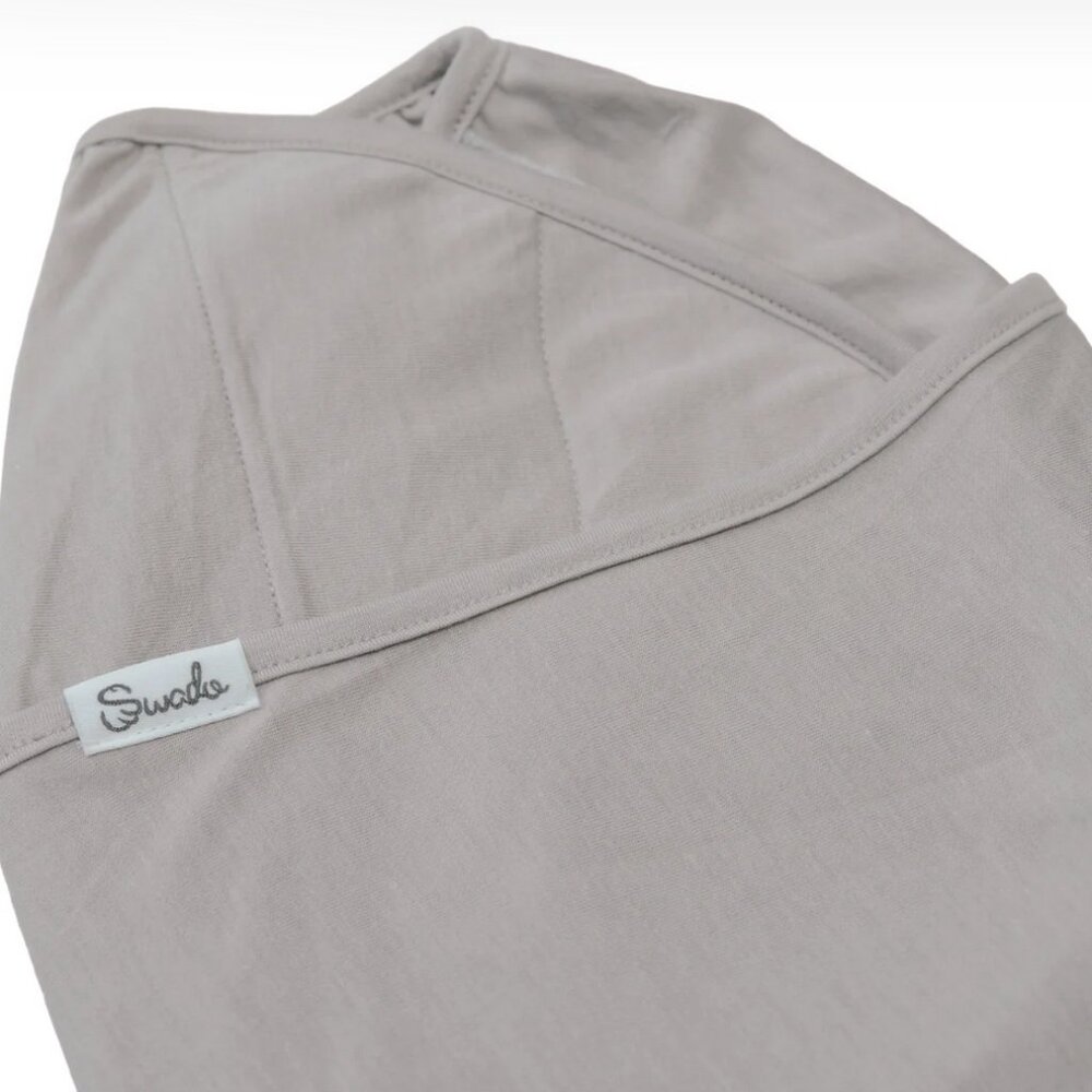 Swado Infant Swaddle - Breathable Bamboo, Cool Gray, Medium (10lbs+)